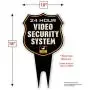 Ultra Reflective Warning 24 Hour Video Surveillance Security Camera System in Operation Metal Yard Sign | Stylish Laser Cut Shield Design | Heavy Duty 1/8'' Thick DiBond Aluminum (Reflective) Ultra Reflective Warning 24 Hour Video Surveillance Security Camera System in Operation Metal Yard Sign | Stylish Laser Cut Shield Design | Heavy Duty 1/8'' Thick DiBond Aluminum (Reflective)