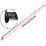 5 Sets Φ 1.2mm x L 204mm (8.04 inch) Adjustable Pushrod Connector Linkage Stopper + Nylon Control Horns + Z Steel Push Rod for Rc Plane Boat Replacement as Rc Part Accessory