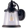 YaoKuem Outdoor Wall Lantern, Wall Sconce as Porch Lighting Fixture, E26 Medium Base, Metal Housing Plus Glass, Oil Rubbed Bronze Finish, Bulbs not Included