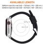 Apple Watch Band Silicone Compatible Apple Watch 40mm 38mm 42mm 44mm, Fullmosa Rainbow Soft Rubber iWatch Band with Stainless Steel Buckle for Apple Watch SE/6/5/4/3/2/1, Black 40mm 38mm