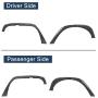 Hooke Road Wrangler JK Fender Flares + Inner Fender Liners Front & Rear Kit Compatible with Jeep Wrangler JK & Unlimited 2007-2018 2/4 Doors