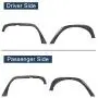 Hooke Road Wrangler JK Fender Flares + Inner Fender Liners Front & Rear Kit Compatible with Jeep Wrangler JK & Unlimited 2007-2018 2/4 Doors