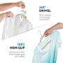 Zober Non-Slip Velvet Hangers - Suit Hangers (50-pack) Ultra Thin Space Saving 360 Degree Swivel Hook Strong and Durable Clothes Hangers Hold Up-To 10 Lbs, for Coats, Jackets, Pants, and Dress Clothes