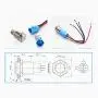 Viping Car Horn Button 12V 16mm LED On/Off Switch Momentary Button Reset Switch Dedicated Connector Switch Power Metal Toggle Switch Car Boat Motorcycle DIY Switch LED Blue Automatic Rebound 1 Pack Viping Car Horn Button 12V 16mm LED On/Off Switch Momentary Button Reset Switch Dedicated Connector Switch Power Metal Toggle Switch Car Boat Motorcycle DIY Switch LED Blue Automatic Rebound 1 Pack