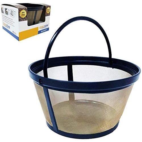 GoldTone Reusable 8-12 Cup Basket Filter fits Black & Decker Coffee Machines and Brewers. Replaces your Black+Decker Reusable Coffee Filter and Permanent Black & Decker Coffee Basket Filter (1 PACK)