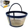 GoldTone Reusable 8-12 Cup Basket Filter fits Black & Decker Coffee Machines and Brewers. Replaces your Black+Decker Reusable Coffee Filter and Permanent Black & Decker Coffee Basket Filter (1 PACK)