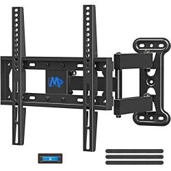 Mounting Dream UL Listed TV Mount TV Wall Mount Swivel and Tilt for 26-55 Inch TV, Perfect Center Design, Full Motion TV Wall Mount Bracket with Articulating Arm up to VESA 400x400mm, 60 lbs, MD2377