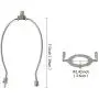 8'' TooToo Star Lamp Shade Harp Holder and E26 Light Base UNO Fitter Adapter Converter Finial Set,Tall 8inch I.D. 1-7/16''(36MM),Detachable Parts (Silver) 8'' TooToo Star Lamp Shade Harp Holder and E26 Light Base UNO Fitter Adapter Converter Finial Set,Tall 8inch I.D. 1-7/16''(36MM),Detachable Parts (Silver)