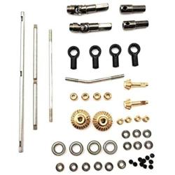 YU-NIYUT Metal RC Car Parts DIY Upgrade Assemble Accessories Kit, 1/16 RC Model Car Modified Parts for WPL B14 B14K B24 B24K C14 C14K C24 C24K, DIY RC Vehicle Modification Fun for Adults and Kids