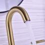 TRUSTMI 2 Handle 8 Inch Brass Bathroom Sink Faucet 3 Hole Widespread with Valve and cUPC Water Supply Hoses, with Overflow Pop Up Drain Assembly, Brushed Gold