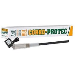 Corro-Protec CP-R Water Heater Powered Titanium Anode Rod (40-89 Gallon Tank) - Eliminate Odor (Sulfur/rotten egg smell), Corrosion and Reduce Limescale