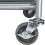 Simple Houseware Heavy-Duty 3-Bag Laundry Sorter Cart, Silver