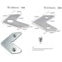 LBY 40pcs Picture Frame L Shape Angle Bracket Flat Plate Fastener, Metal Picture Frame Hardware Corner Gasket, Corner Brace Joint Bracket Fastener,Joints Support Bracket,Silver LBY 40pcs Picture Frame L Shape Angle Bracket Flat Plate Fastener, Metal Picture Frame Hardware Corner Gasket, Corner Brace Joint Bracket Fastener,Joints Support Bracket,Silver