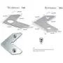 LBY 40pcs Picture Frame L Shape Angle Bracket Flat Plate Fastener, Metal Picture Frame Hardware Corner Gasket, Corner Brace Joint Bracket Fastener,Joints Support Bracket,Silver