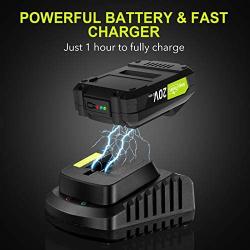 Reciprocating Saw - SnapFresh Cordless Reciprocating Saw Battery-powered, 20V 2.0Ah Cordless Saw, 1 Hour Fast Charger, Powerful Saw Reciprocating Lightweight for Wood & Metal Cutting