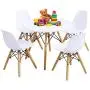 Costzon Kids Table and Chair Set, Kids Mid-Century Modern Style Table Set for Toddler Children, Kids Dining Table and Chair Set, 5-Piece Set (White, Table & 4 Chairs) Costzon Kids Table and Chair Set, Kids Mid-Century Modern Style Table Set for Toddler Children, Kids Dining Table and Chair Set, 5-Piece Set (White, Table & 4 Chairs)