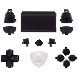 eXtremeRate Replacement D-pad R1 L1 R2 L2 Triggers Touchpad Action Home Share Options Buttons, Black Full Set Buttons Repair Kits with Tool for Playstation 4 PS4 Slim PS4 Pro CUH-ZCT2 Controller