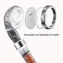 Nosame Shower Head, Filter Filtration High Pressure Water Saving 3 Mode Function Spray Handheld Showerheads for Dry Skin & Hair