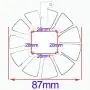 Qksky 87MM PLD09210S12M PLD09210S12HH Cooling Fan Replace for ASUS Strix GTX 1060 OC 1070 1080 GTX 1080Ti RX 480 Graphics Card
