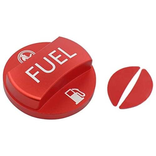 XtremeAmazing Fuel Cap Cover Aluminum Metal Gas Tank Fuel Filler Cap Red