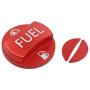 XtremeAmazing Fuel Cap Cover Aluminum Metal Gas Tank Fuel Filler Cap Red