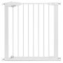 Munchkin Easy Close Pressure Mounted Baby Gate for Stairs, Hallways and Doors, Walk Through with Door, Metal, White