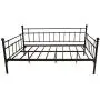 Metal Daybed Frame Twin Metal Slats Platform Base Box Spring Replacement Bed Sofa for Living Room Guest Room (Twin, Black) Metal Daybed Frame Twin Metal Slats Platform Base Box Spring Replacement Bed Sofa for Living Room Guest Room (Twin, Black)