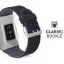 SKYLET Bands Compatible with Fitbit Ionic, Soft Silicone Breathable Replacement Wristband Compatible with Fitbit Ionic Smart Watch with Buckle [Black-Gray, Large]
