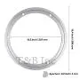 TamBee 16 Inch Aluminum Lazy Susan Heavy Duty Metal Rotating Hardware Large Turntable Bearings Ring 400mm Silver Turntable on Dining-table for Glass Top Wood Top