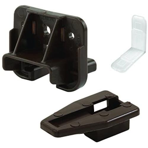 Slide-Co 223887 Drawer Track Guide and Glides – Replacement Furniture Parts for Dressers, Hutches and Night Stand Drawer Systems (Pack of 2),Brown