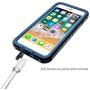 Cozycase Waterproof Case for iPhone 8 Plus/iPhone 7 Plus Case, Shockproof Full-Body Rugged Case with Built-in Screen Protector for Apple iPhone 8 Plus / 7 Plus - (Blue)