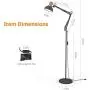 LEPOWER Metal Floor Lamp, Adjustable Architect Swing Arm Standing Lamp with Heavy Duty Base, Eye-Caring Reading/Drawing Lamp with On/Off Switch for Living Room, Bedroom, Study Room, Office(Sand Black) LEPOWER Metal Floor Lamp, Adjustable Architect Swing Arm Standing Lamp with Heavy Duty Base, Eye-Caring Reading/Drawing Lamp with On/Off Switch for Living Room, Bedroom, Study Room, Office(Sand Black)
