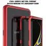 Note 9 Case, Punkcase Magnetic Shield, Protective Metal Frame Cover W/TPU Layer | 9H Tempered Glass Back + Screen Protector | Easy Slip On & Off Design Compatible W/Samsung Galaxy Note 9 (Red)
