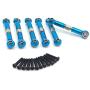 Harilla RC Steering Servo Linkage Rod Set Fit for HS 1/18 4WD Auto Replacement Parts - Blue