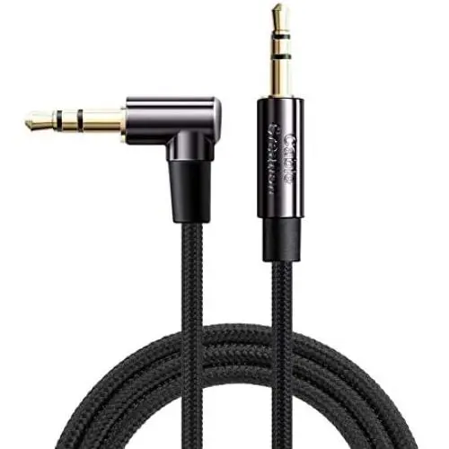 3.5mm Audio Cable, CableCreation 3.5mm Right Angle Male to Male Auxiliary Cable with Silver-Plating Copper Core Compatible with Car, iPhones, Tablets, PS4 Headset, Echo Dot, 24K Gold Plated, 1.5FT 3.5mm Audio Cable, CableCreation 3.5mm Right Angle Male to Male Auxiliary Cable with Silver-Plating Copper Core Compatible with Car, iPhones, Tablets, PS4 Headset, Echo Dot, 24K Gold Plated, 1.5FT