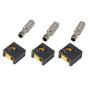 Ender 3D Printer Parts Silicone Socks/Aluminum Heater Block/Stainless Steel Throat for MK7 MK8 Extruder Kits Ender 3/Ender 3 Pro/Creality CR-10 /CR10S /S4 /S5 (3 Packs)