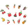 90 Pieces Assorted Gold Plated Enamel Dangle Charm Pendant for Jewelry Making (Hawaii Style)
