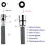 Kitchen Faucet Pull Out Replacement Hose,Pull Down Sink Faucet Parts,Faucet Hose,Gray