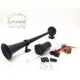 AIHOME Car Horn Super Loud Air Horn 150DB Truck horn 45cm Chrome Zinc Black Single Trumpet Truck Air Horn with Compressor Electric Metal Horn loudspeaker for Any 12V Car Lorry Train Boat Moto etc AIHOME Car Horn Super Loud Air Horn 150DB Truck horn 45cm Chrome Zinc Black Single Trumpet Truck Air Horn with Compressor Electric Metal Horn loudspeaker for Any 12V Car Lorry Train Boat Moto etc