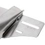 HEEPDD Sewing Machine Folder Binder, Metal Double Needle Waistband Sewing Machine Machine Accessories Industrial Seaming Machine Binder Binding Attachment Folder (Inlet 4-3/4 Outlet 2)