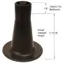 Home Paradise | Bed Frame Feet Replacement | Tall Sturdy Cone Shaped Legs | Protect Your Floor by Changing Your Bed Wheels with These Bed Frame Glide | Dark Brown (4)