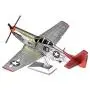 Metal Earth Fascinations ICONX Tuskegee Airmen P-51D Mustang Red Tail 3D Metal Model Kit Metal Earth Fascinations ICONX Tuskegee Airmen P-51D Mustang Red Tail 3D Metal Model Kit