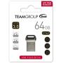 TEAMGROUP C162 64GB USB 3.2 Gen 1 (USB 3.1/3.0) Mini Fits Metal USB Flash Drive, Read up to 90MB/s, External Storage Thumb Drive Memory Stick TC162364GB01