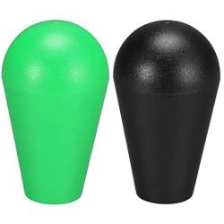 uxcell Ellipse Oval Joystick Head Rocker Ball Top Handle American Type Arcade Game DIY Parts Replacement Green Black 2Pcs