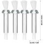 VOSAREA 20pcs Replacement Fiberglass Wicks Fiberglass Candle Wick Glass Tube Wick Holder Fiberglass Tiki Torch Wicks for Oil Lamps, 1.7in