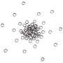 Kissitty 100-Piece Hypoallergenic Stainless Steel 2mm Hole Metal Ring Spacer Beads 4x1.5mm for DIY Jewelry Craft Making