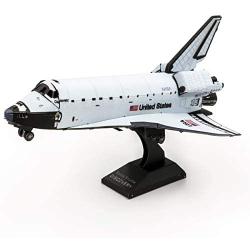 Fascinations Metal Earth Space Shuttle Discovery Color Version 3D Metal Model Kit