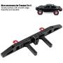 Dilwe RC Car Rear Bumper, Anti-Collision Aluminium Rear Bumper for Traxxax TRX-4 RC Crawler Cars Accessory Parts(Black)