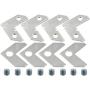 LBY 40pcs Picture Frame L Shape Angle Bracket Flat Plate Fastener, Metal Picture Frame Hardware Corner Gasket, Corner Brace Joint Bracket Fastener,Joints Support Bracket,Silver LBY 40pcs Picture Frame L Shape Angle Bracket Flat Plate Fastener, Metal Picture Frame Hardware Corner Gasket, Corner Brace Joint Bracket Fastener,Joints Support Bracket,Silver