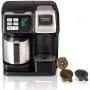 Hamilton Beach FlexBrew Thermal Coffee Maker, Single Serve & Full Pot, Compatible with K-Cup Pods or Grounds, Programmable, Black and Stainless (49966) Hamilton Beach FlexBrew Thermal Coffee Maker, Single Serve & Full Pot, Compatible with K-Cup Pods or Grounds, Programmable, Black and Stainless (49966)